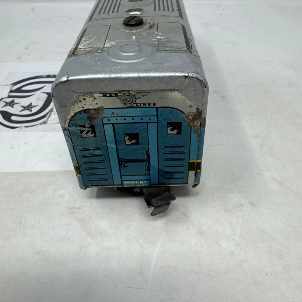 Marx Baltimore & Ohio Diesel Locomotive‎ O Scale Blue Silver Tin Litho Engine 62
